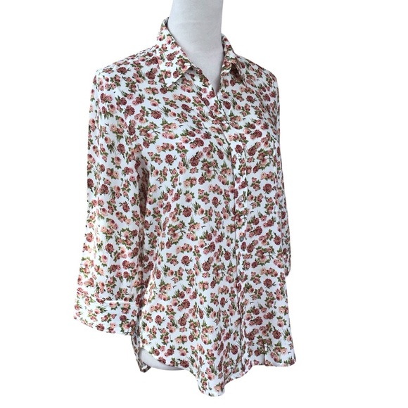 L’agence Ryan Floral Button Down Women’s Size Small $275. NEW - Picture 5 of 10
